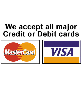 All major credit cards.